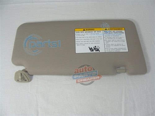 2009-2011 Nissan Versa Sedan Gray Sun Visor Genuine New